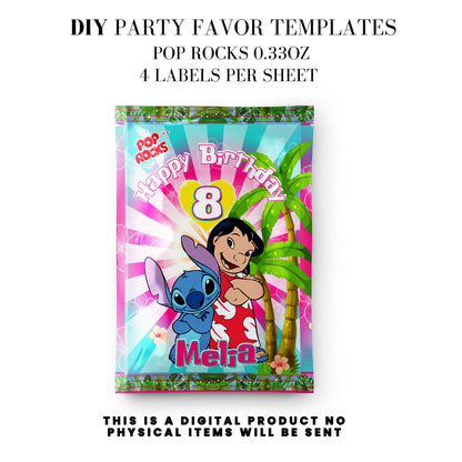 Lilo & Stitch Birthday Party DFY Favor Bundle