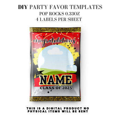Class of 2025 Graduation Party Favor Canva Template Bundle 🎓✨