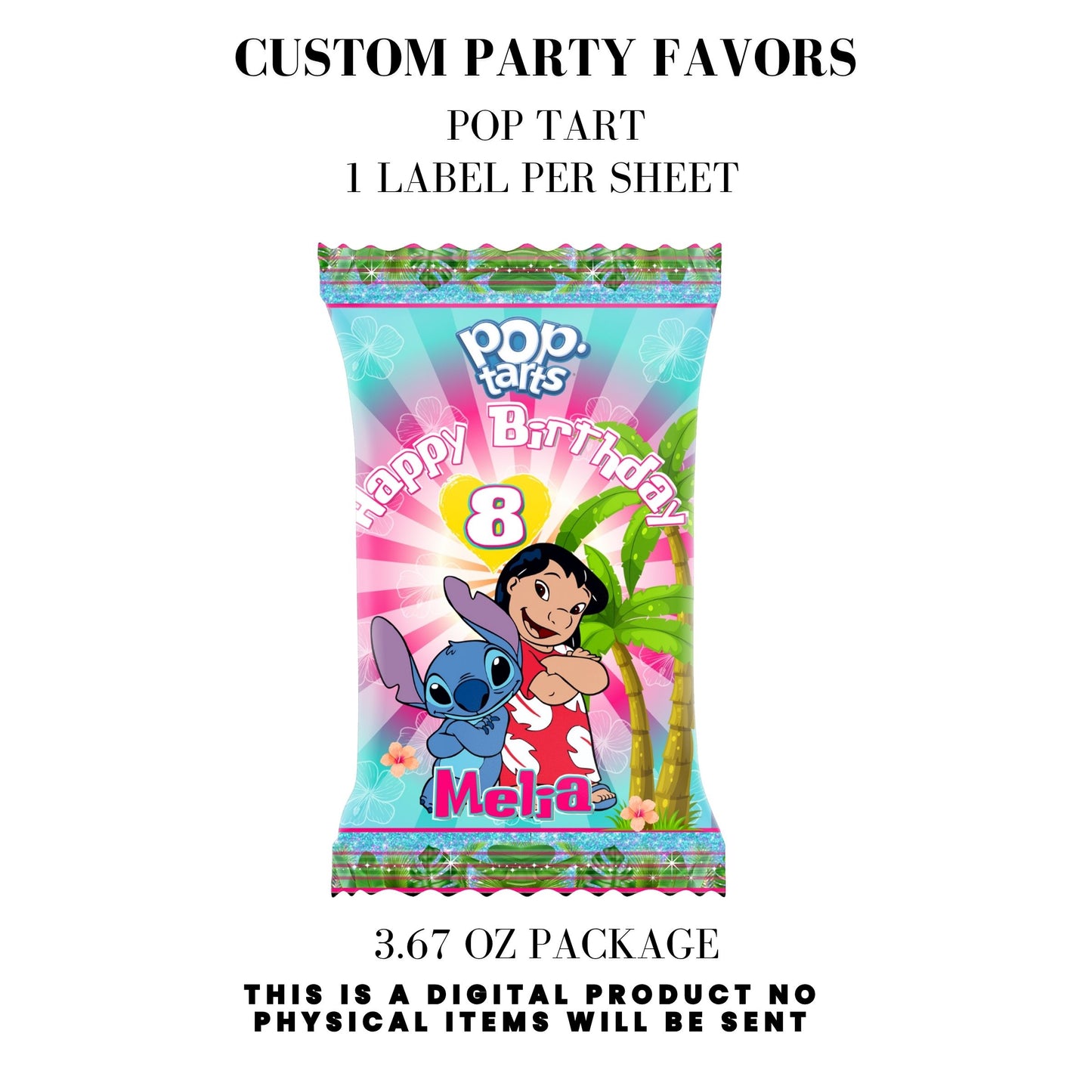 Lilo & Stitch Birthday Party DFY Favor Bundle