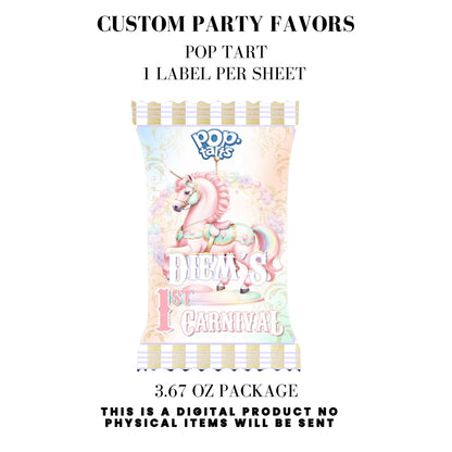 Pastel Carnival Birthday Party DFY Favor Bundle