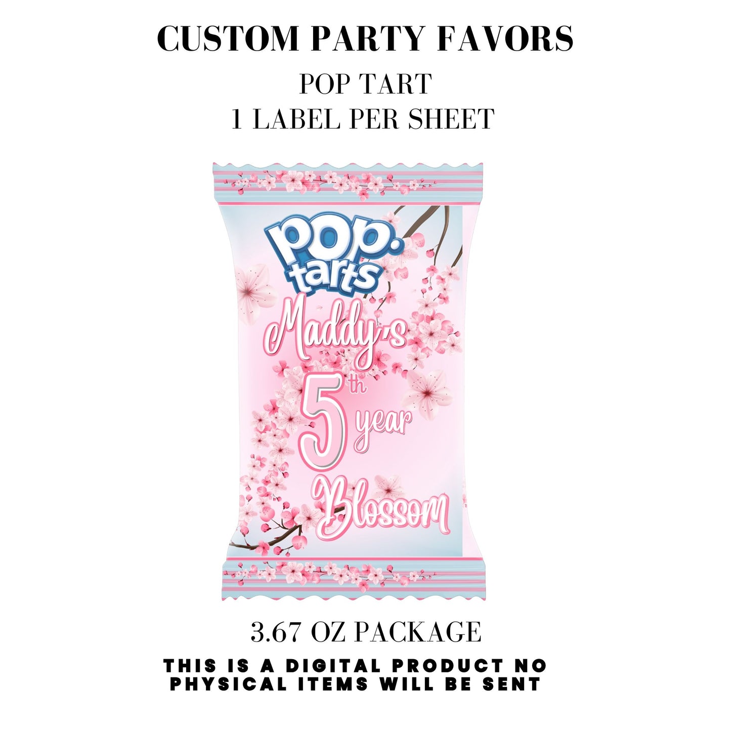 Cherry Blossom Party Printable Favor Designs DFY