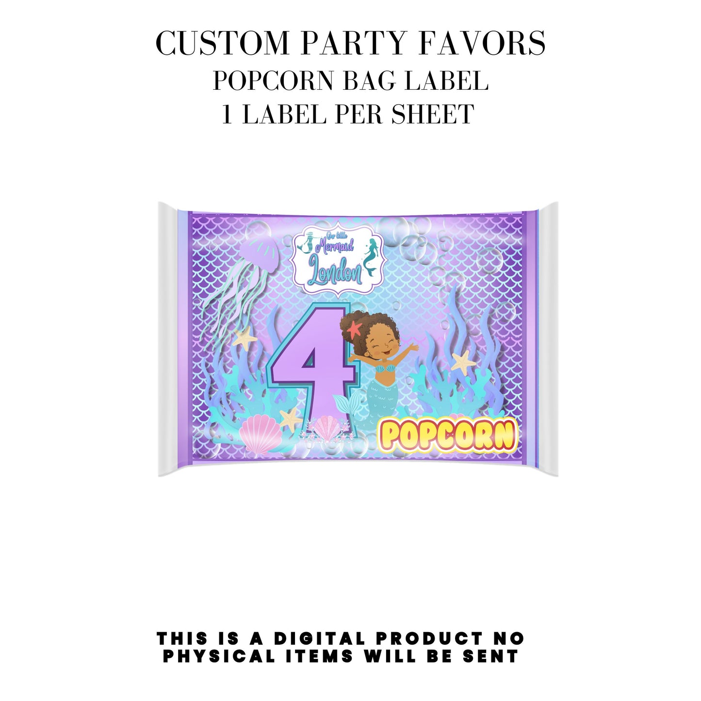 Our Little Mermaid Birthday Party Favors DFY