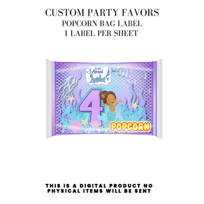 Our Little Mermaid Birthday Party Favors DFY