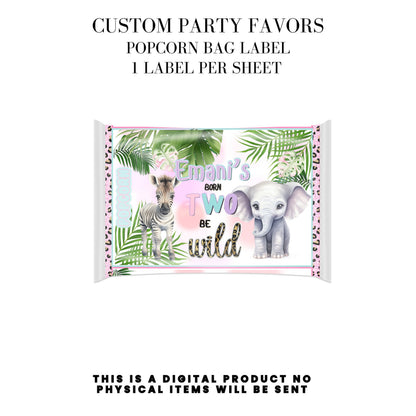 Born Two Be Wild Jungle Safari Birthday Party Favors DFY