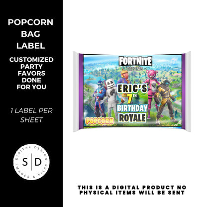 Fortnite Battle Royale Birthday Party Favors DFY