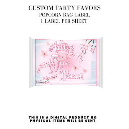 Cherry Blossom Party Printable Favor Designs DFY