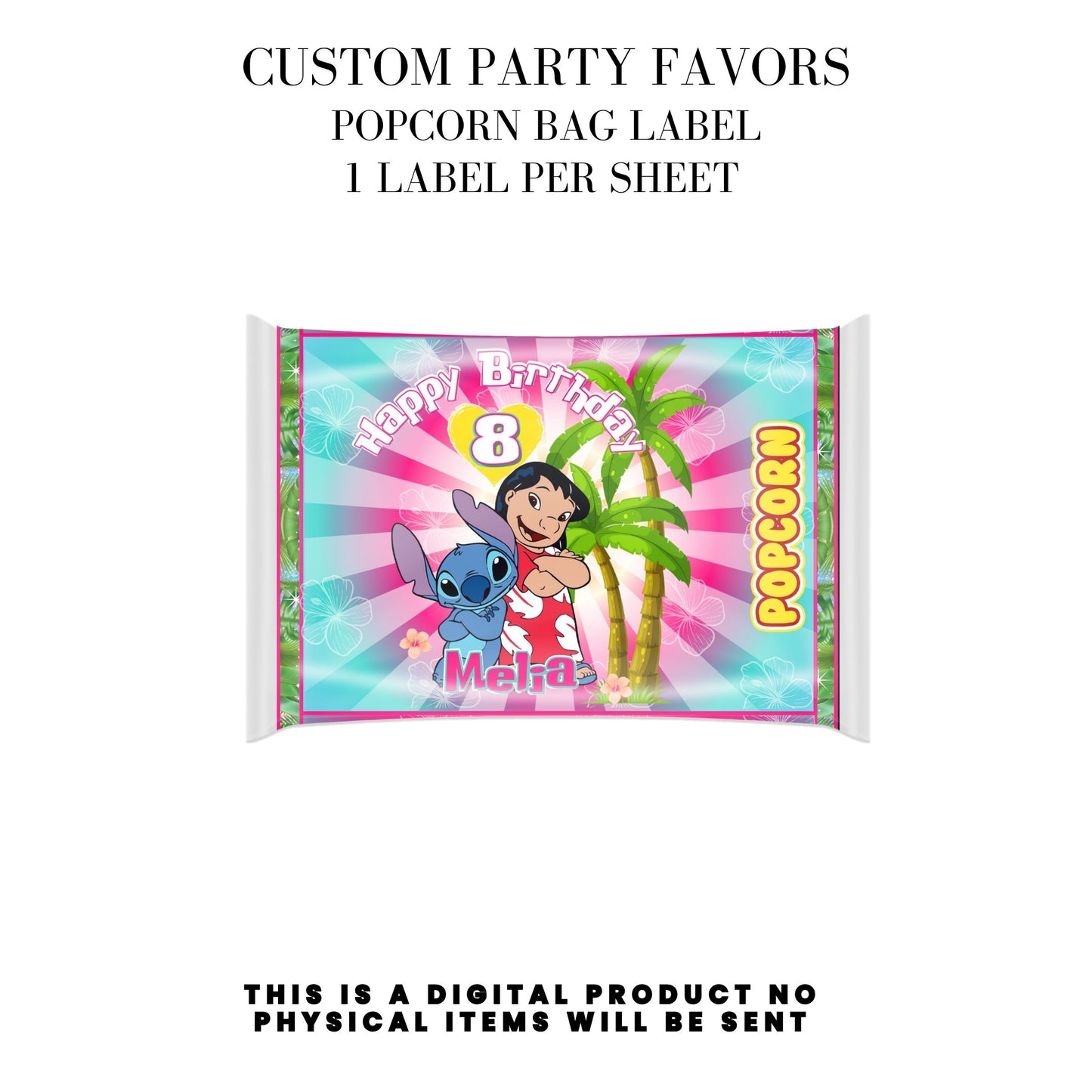 Lilo & Stitch Birthday Party DFY Favor Bundle