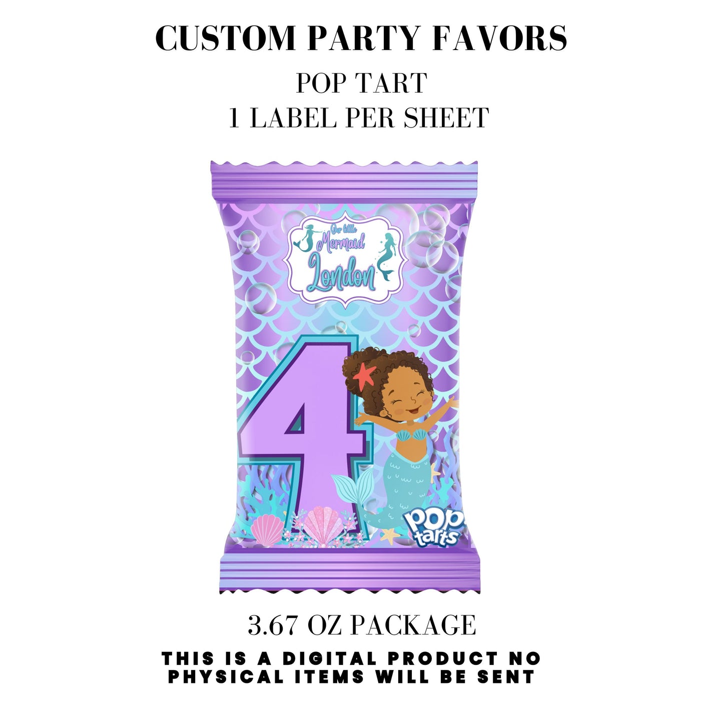 Our Little Mermaid Birthday Party Favors DFY