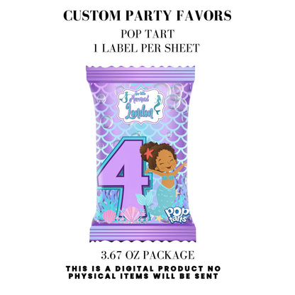 Our Little Mermaid Birthday Party Favors DFY
