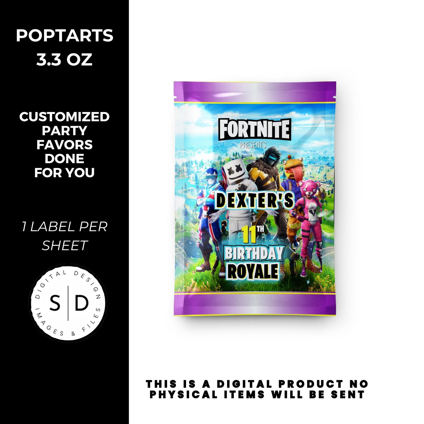 Fortnite Battle Royale Birthday Party Favors DFY