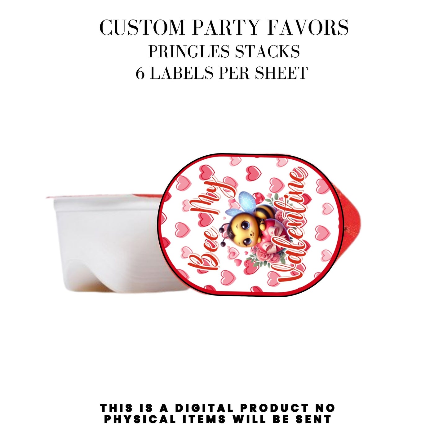 Bee My Valentine Party Favors Templates Bundle