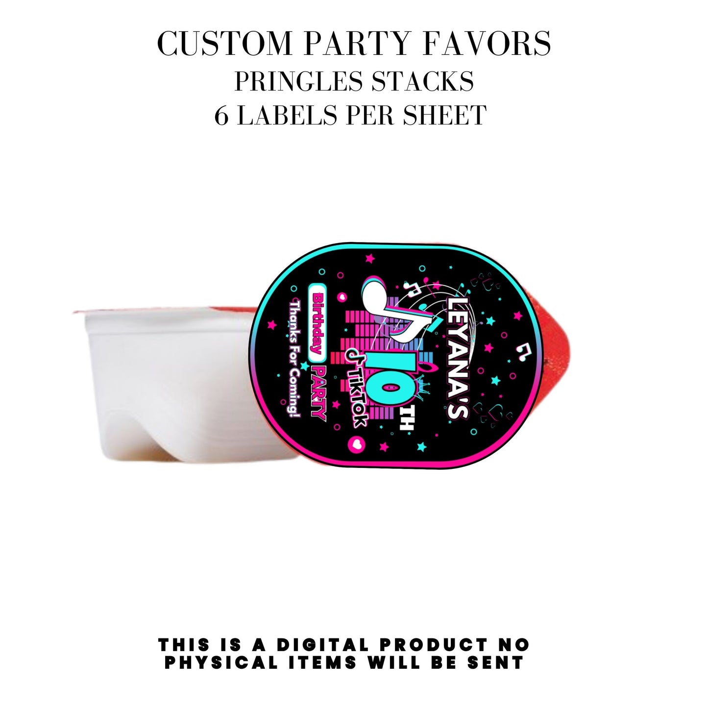 Tik Tok Social Media Party Printable Favor Designs DFY