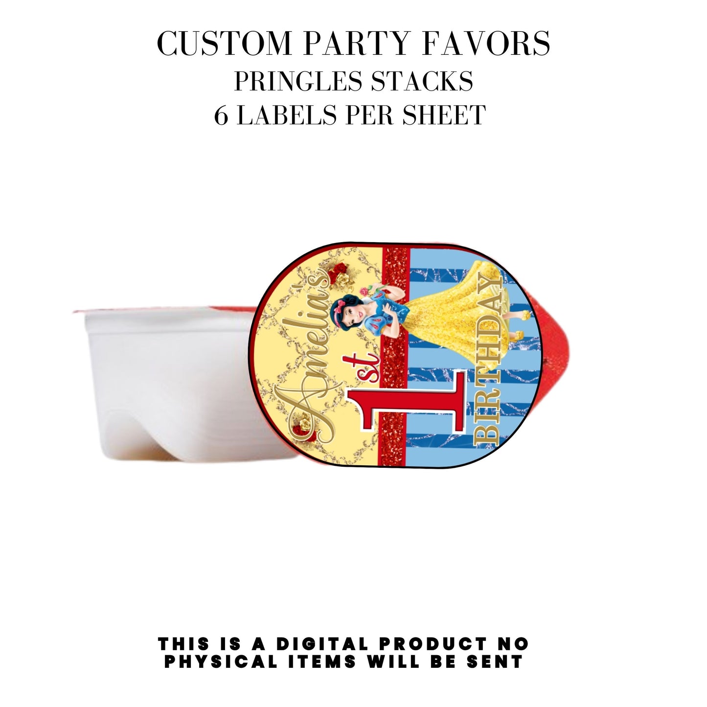 Snow White Party Favor Templates Bundle