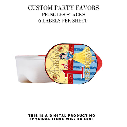Snow White Party Favor Templates Bundle