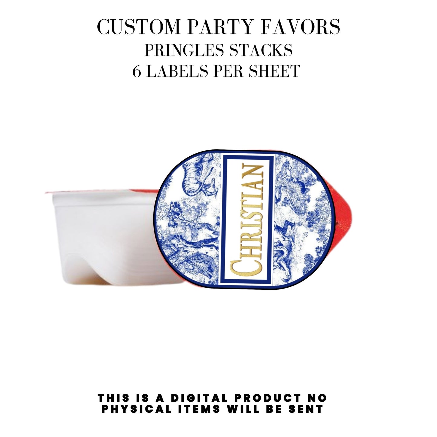 Classic Toile De Juoy Blue Party Printable Favor Designs DFY