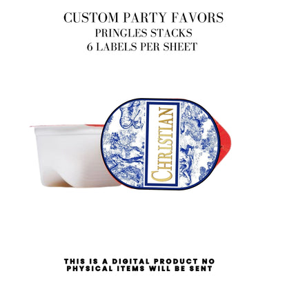 Classic Toile De Juoy Blue Party Printable Favor Designs DFY