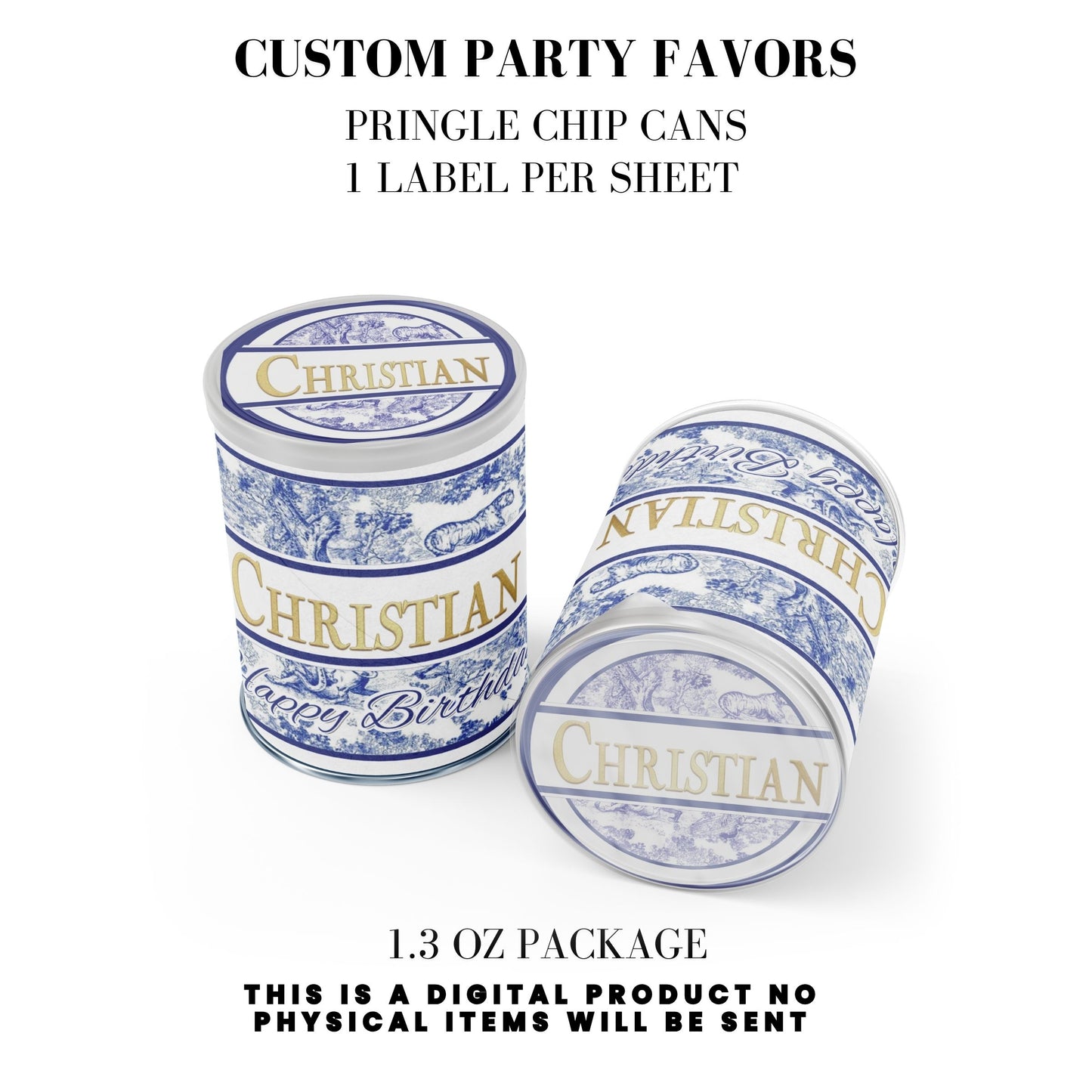Classic Toile De Juoy Blue Party Printable Favor Designs DFY