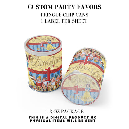 Snow White Party Favor Templates Bundle