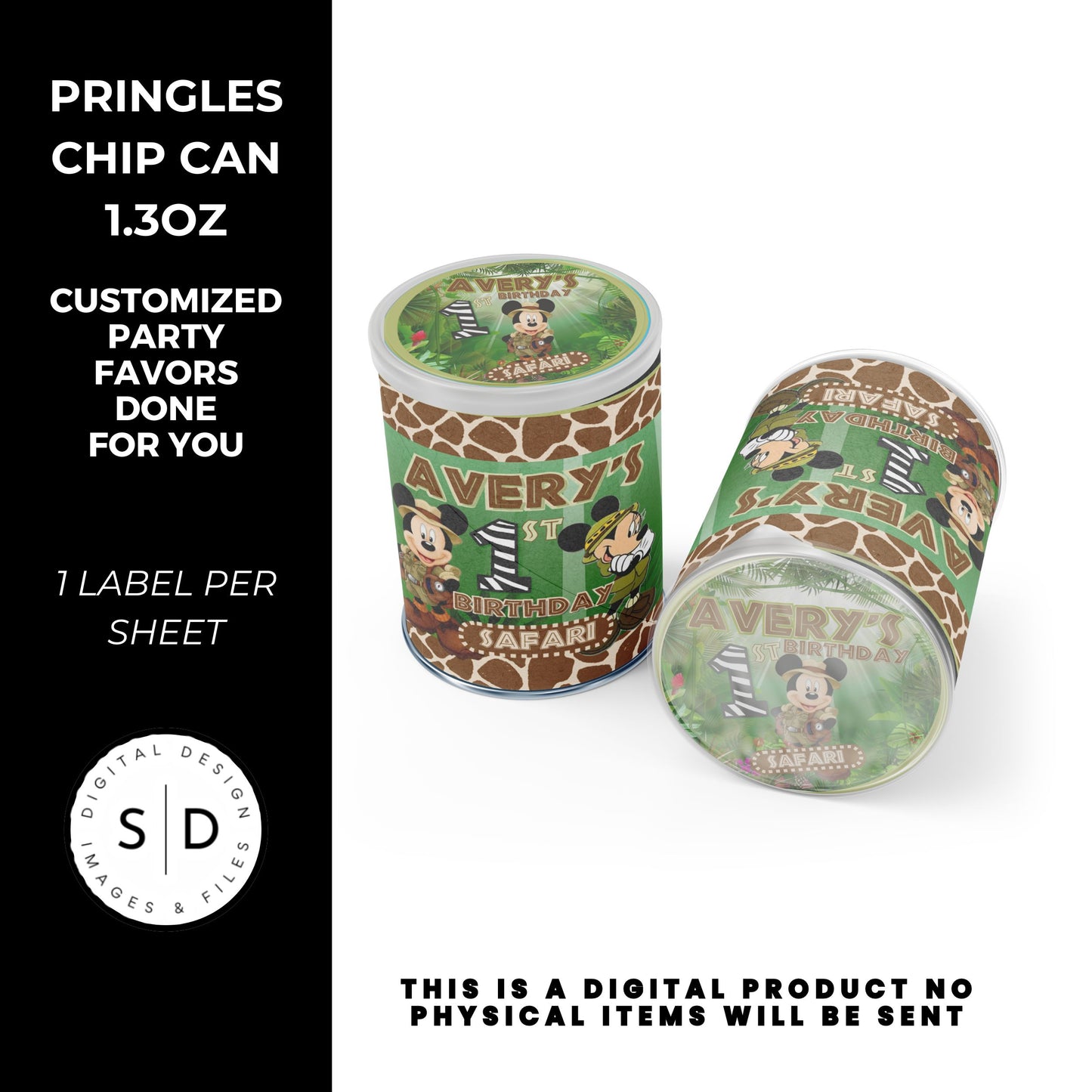 Mouse Safari Birthday Party Favors DFY