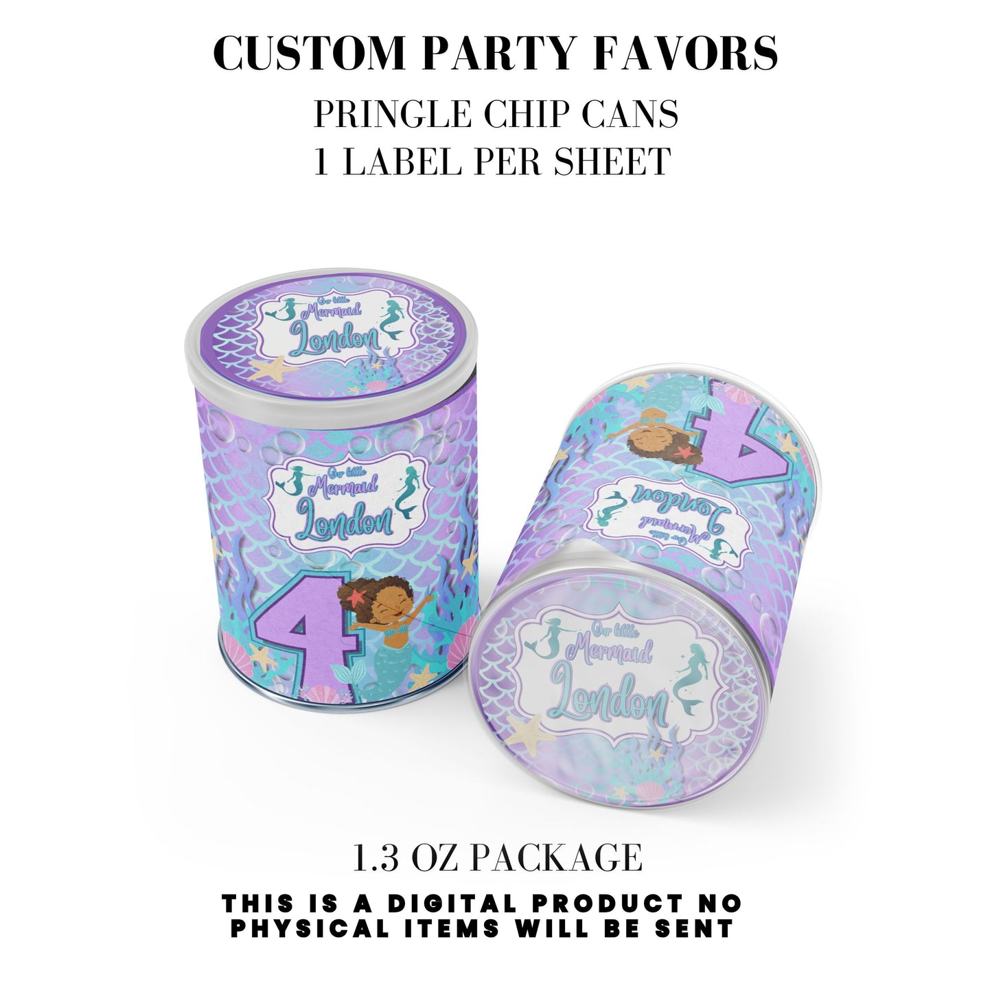 Our Little Mermaid Birthday Party Favors DFY