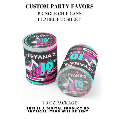 Tik Tok Social Media Party Printable Favor Designs DFY