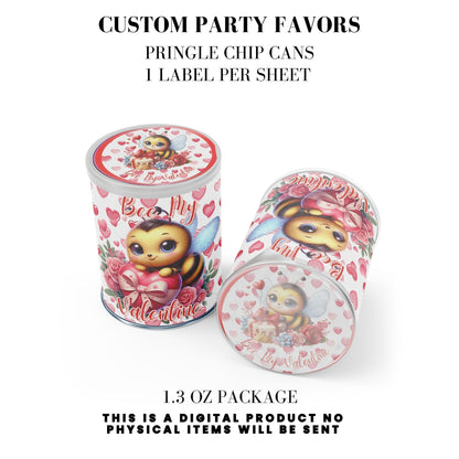 Bee My Valentine Party Favors Templates Bundle
