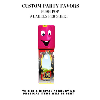 Class of 2025 Graduation Party Favor Canva Template Bundle 🎓✨