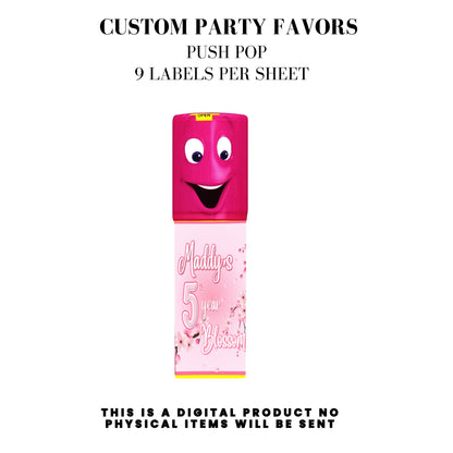 Cherry Blossom Party Printable Favor Designs DFY