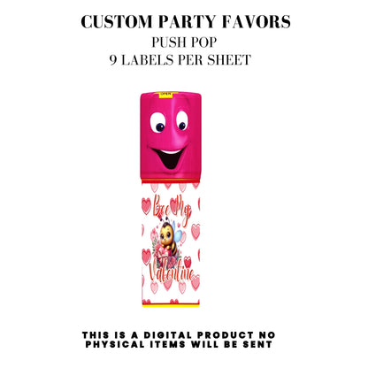 Bee My Valentine Party Favors Templates Bundle
