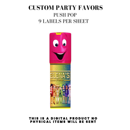 Rainbow High Birthday Party Favors DFY