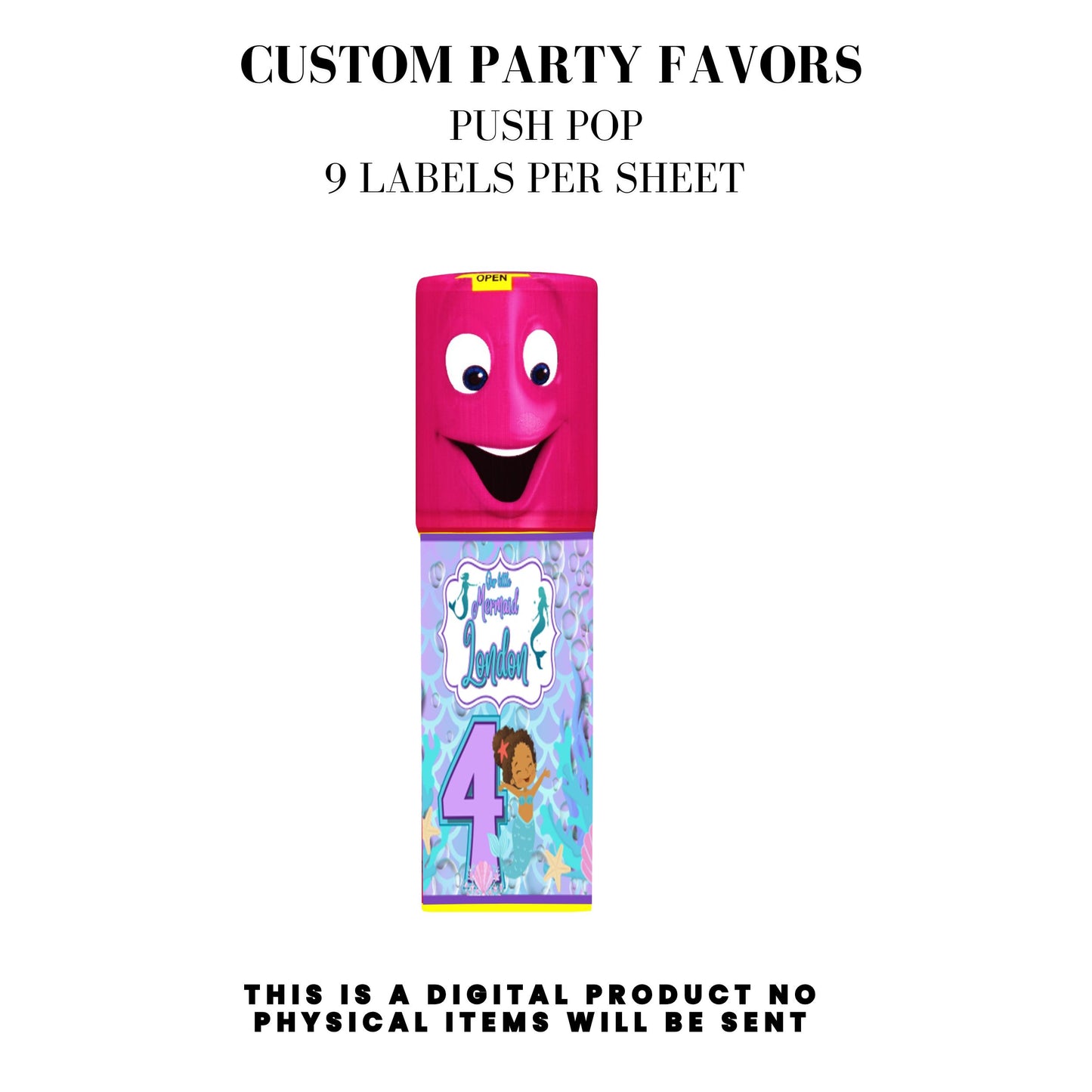 Our Little Mermaid Birthday Party Favors DFY
