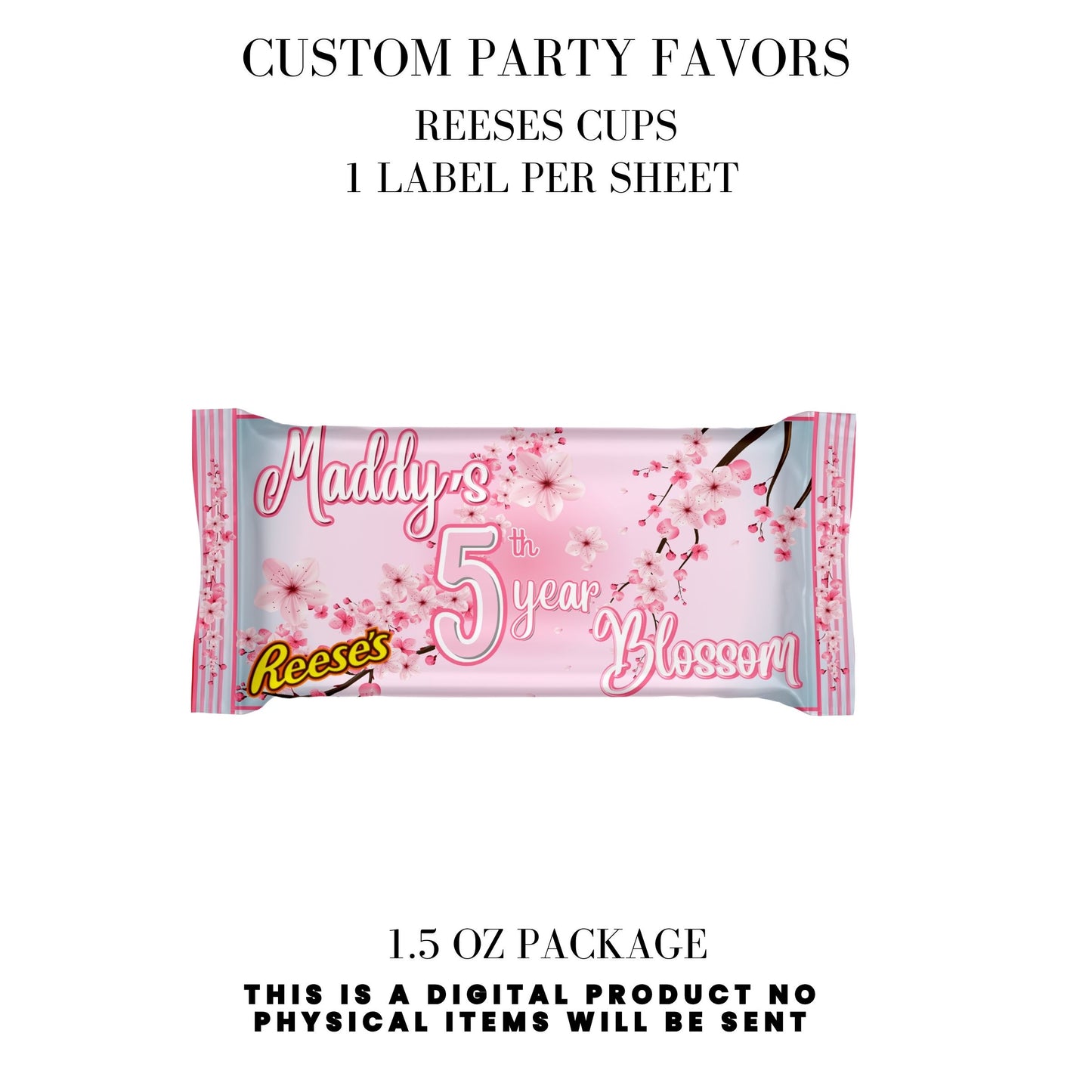 Cherry Blossom Party Printable Favor Designs DFY