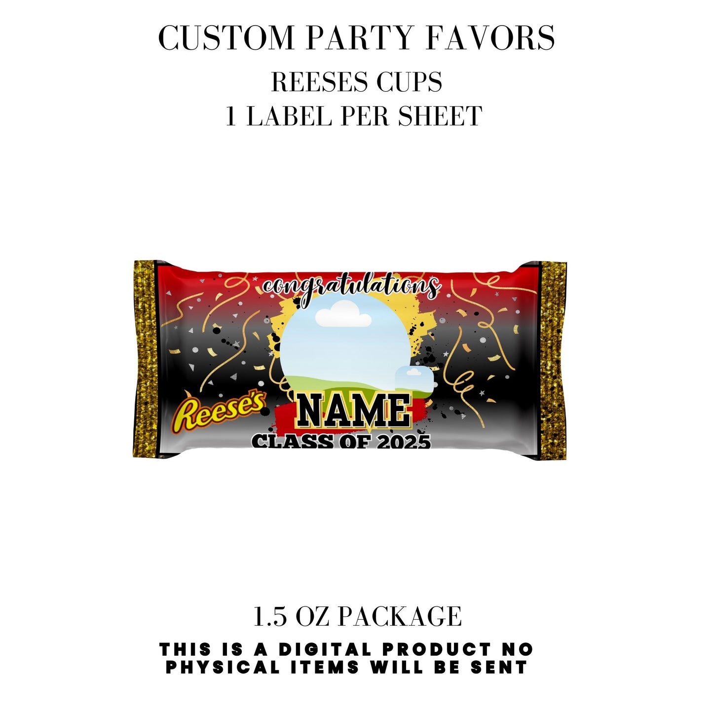 Class of 2025 Graduation Party Favor Canva Template Bundle 🎓✨