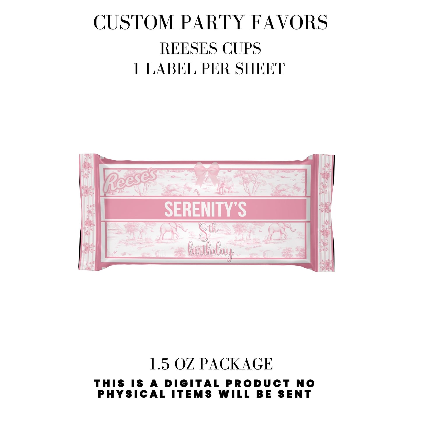 Toile du Jouy Safari Party Printable Favor Designs DFY