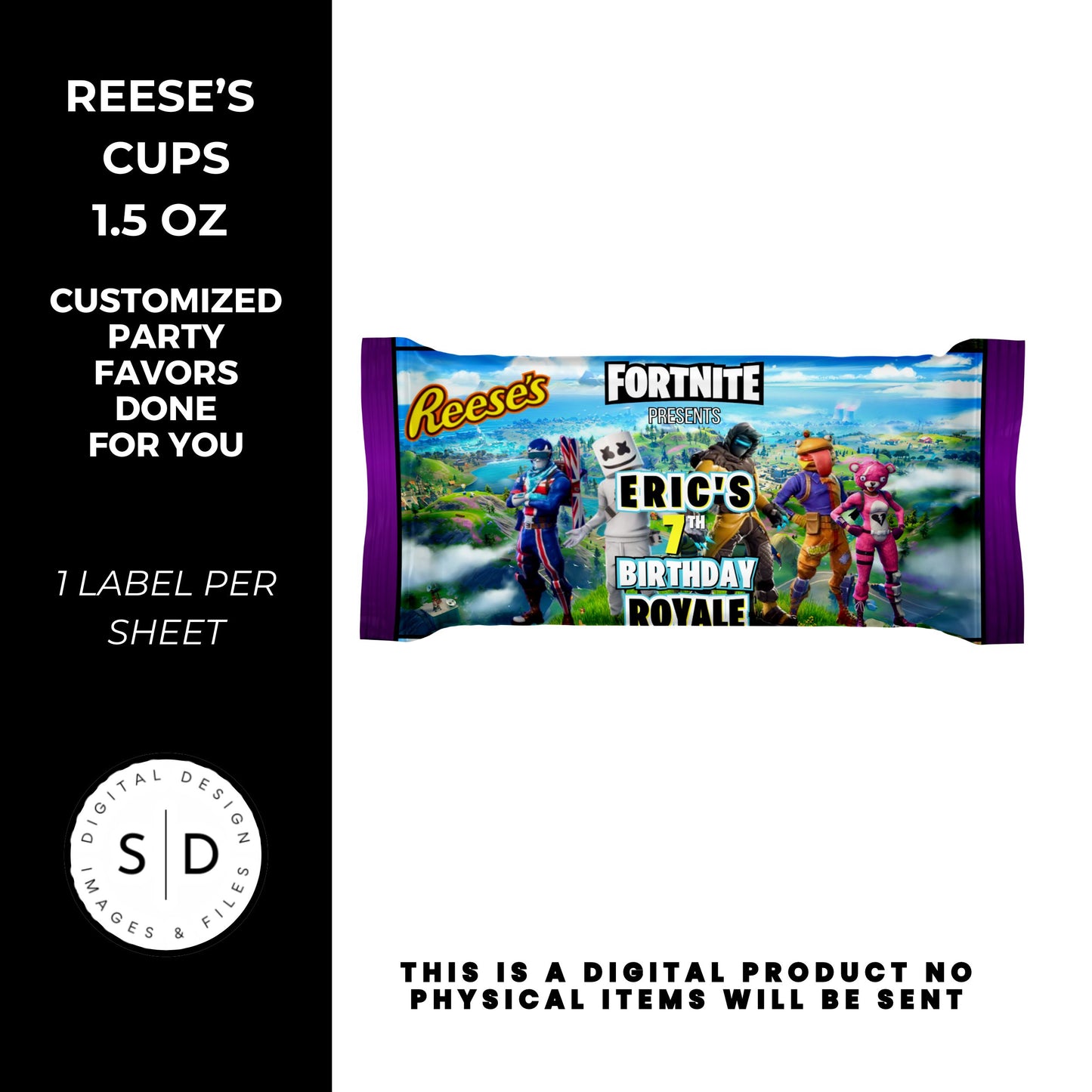 Fortnite Battle Royale Birthday Party Favors DFY