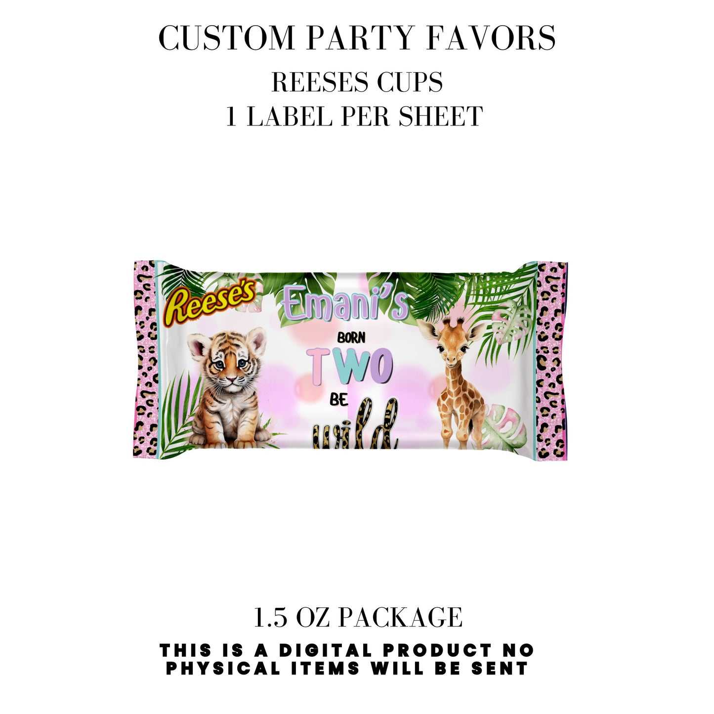 Born Two Be Wild Jungle Safari Birthday Party Favors DFY