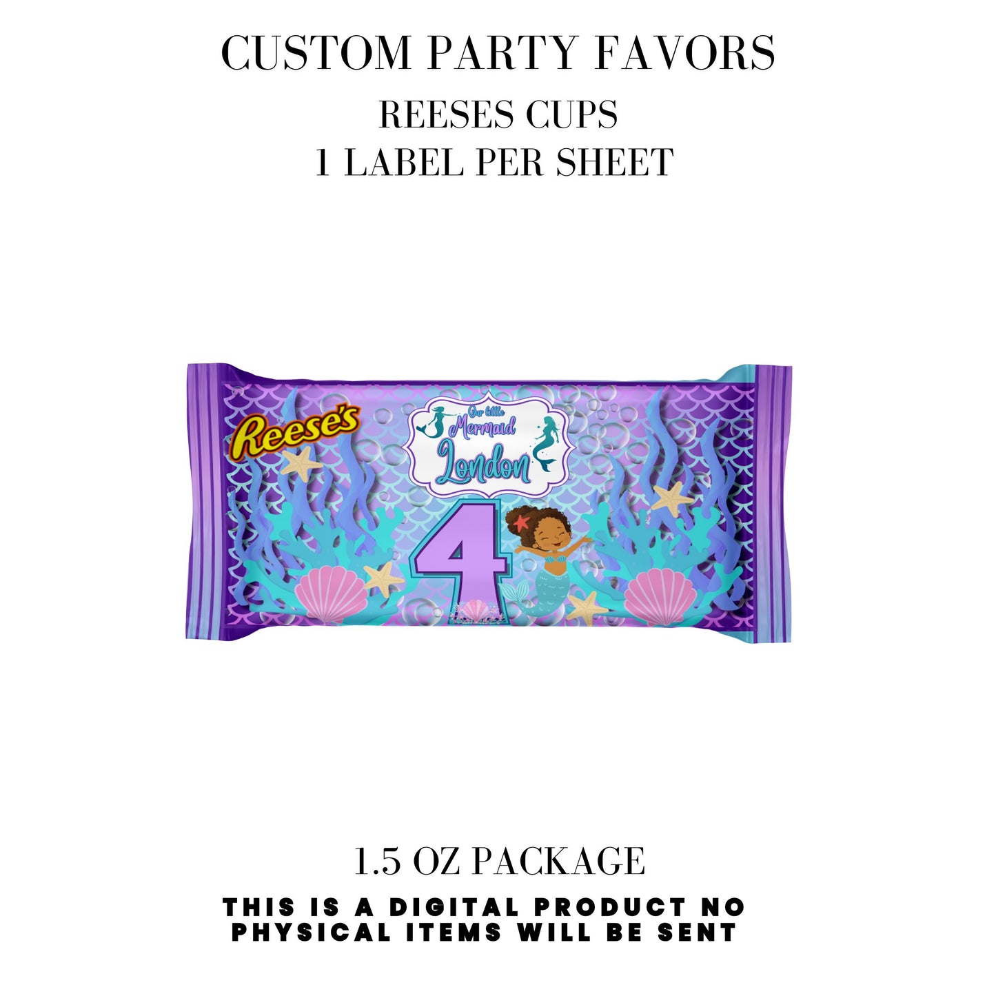 Our Little Mermaid Birthday Party Favors DFY