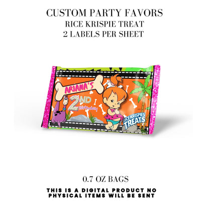 Pebbles & Dino Stone Age Birthday Party Favors DFY