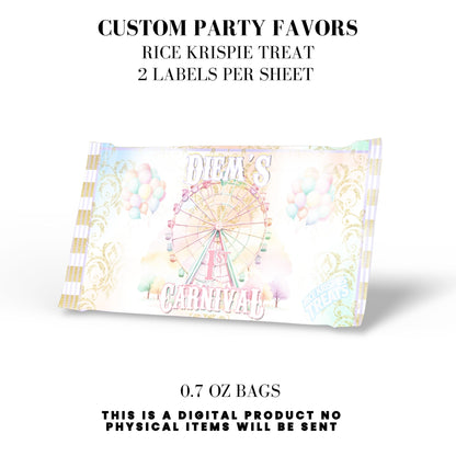 Pastel Carnival Birthday Party DFY Favor Bundle