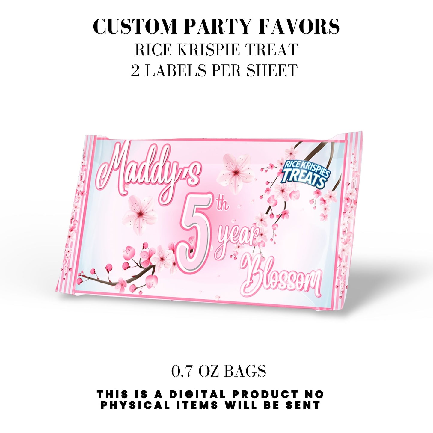 Cherry Blossom Party Printable Favor Designs DFY