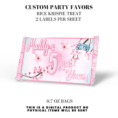 Cherry Blossom Party Printable Favor Designs DFY