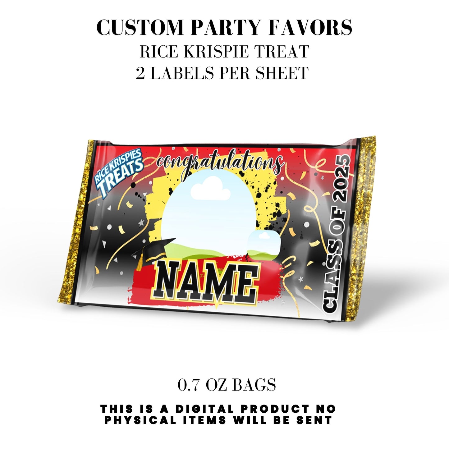 Class of 2025 Graduation Party Favor Canva Template Bundle 🎓✨