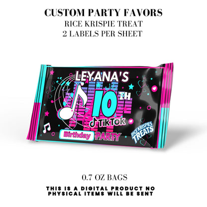 Tik Tok Social Media Party Printable Favor Designs DFY