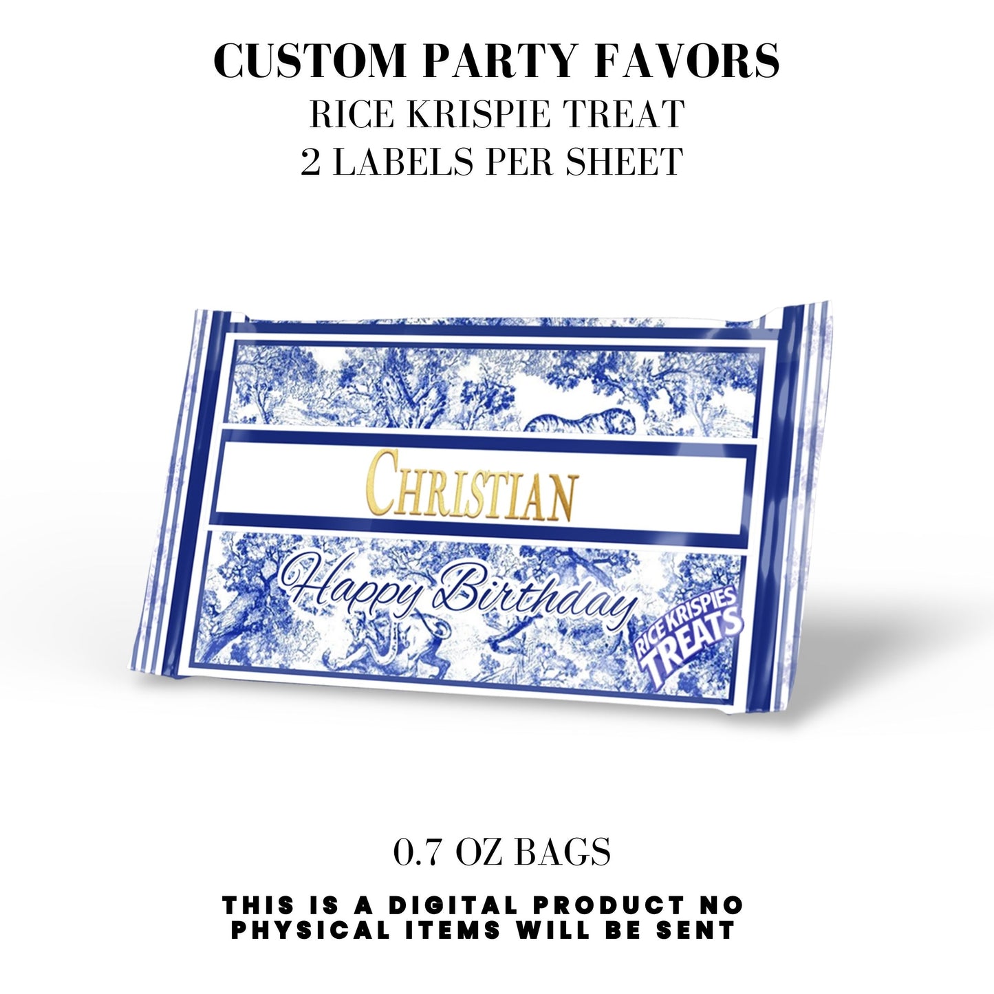Classic Toile De Juoy Blue Party Printable Favor Designs DFY