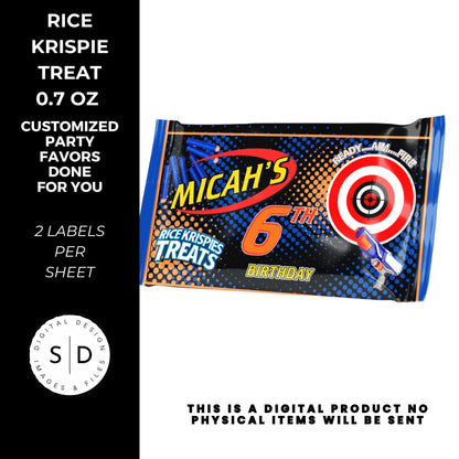Nerf Ready Aim Fire Birthday Party Favors DFY