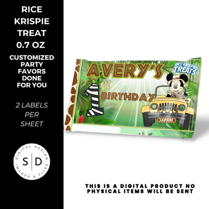 Mouse Safari Birthday Party Favors DFY