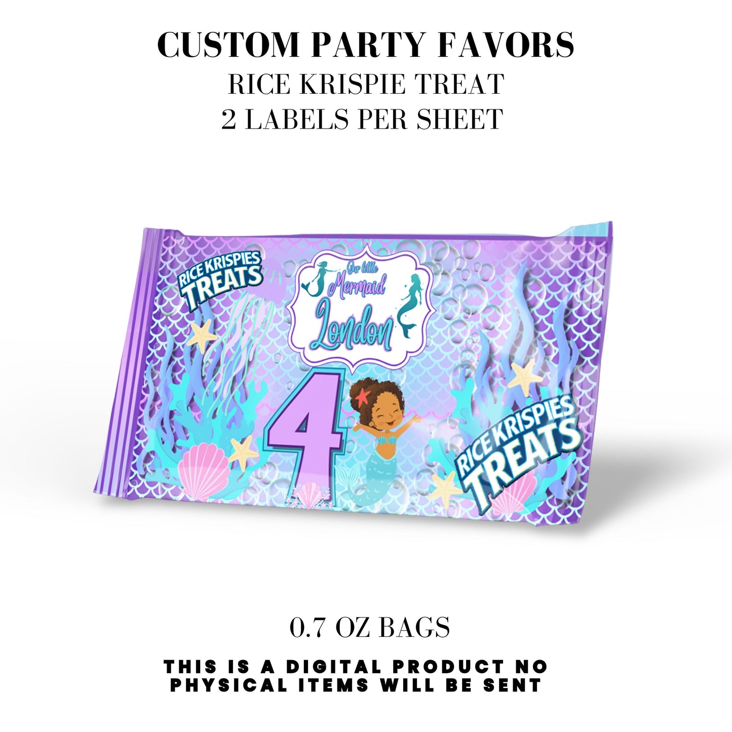 Our Little Mermaid Birthday Party Favors DFY