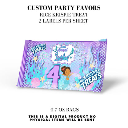 Our Little Mermaid Birthday Party Favors DFY