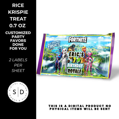 Fortnite Battle Royale Birthday Party Favors DFY