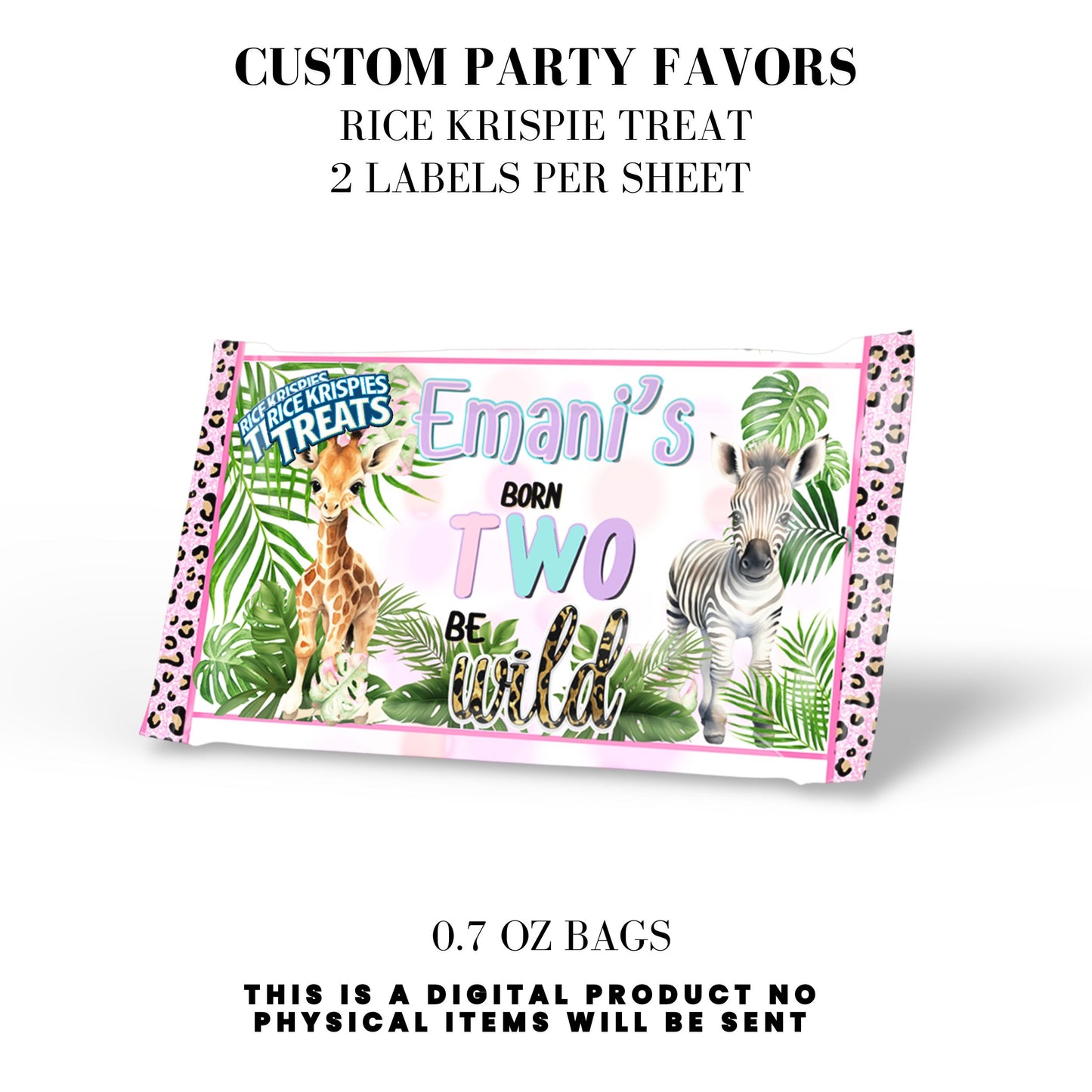 Born Two Be Wild Jungle Safari Birthday Party Favors DFY